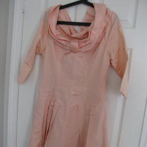 Vintage Peach Taffeta Prom Dress size 10